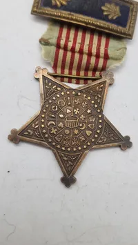 Grand Army of the Republic (GAR) medlemsmedalje. Original