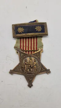 Grand Army of the Republic (GAR) medlemsmedalje. Original