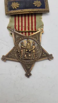 Grand Army of the Republic (GAR) medlemsmedalje. Original