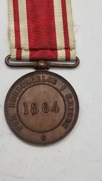 Dansk 1864 krigsdeltager medalje. Original