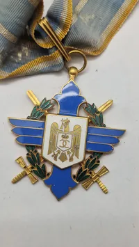 Order of Aeronautical Virtue (Ordinul Virtutea Aeronautică) fra Kongeriget Rumænien. Original