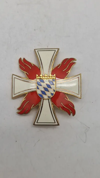 Tysk Bavarian Fire Service Special Merit Cross. Original