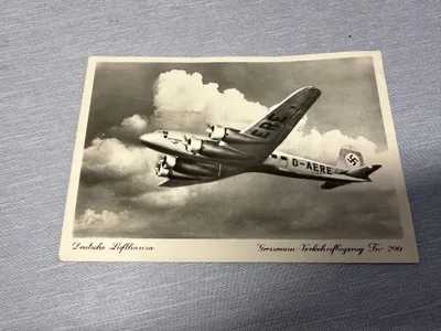 Originalt Tysk WW2 postkort, Luftwaffe