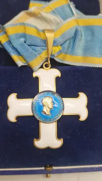 Svensk medalje for gymnastik i æske