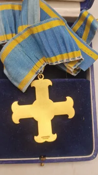 Svensk medalje for gymnastik i æske