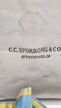 Svensk medalje for gymnastik i æske