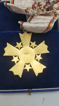 Svensk medalje for gymnastik i æske