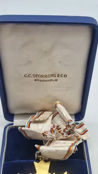 Svensk medalje for gymnastik i æske