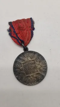 Fransk sølvmedalje fra handels- og industriministeriet. Original