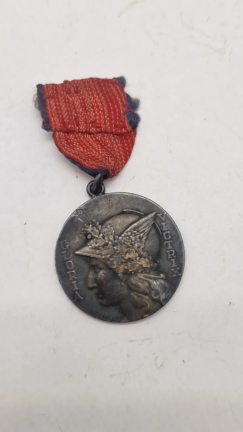 Fransk sølvmedalje fra handels- og industriministeriet. Original