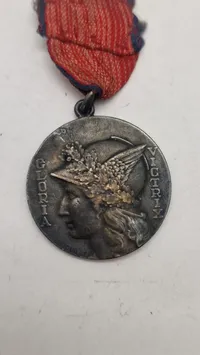 Fransk sølvmedalje fra handels- og industriministeriet. Original