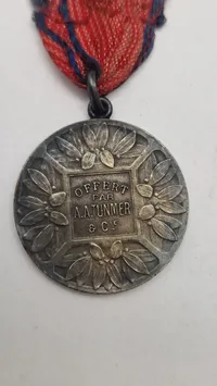 Fransk sølvmedalje fra handels- og industriministeriet. Original