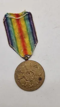Belgisk Interallied Victory Medal, ww1. Original