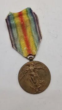 Belgisk Interallied Victory Medal, ww1. Original