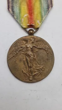 Belgisk Interallied Victory Medal, ww1. Original
