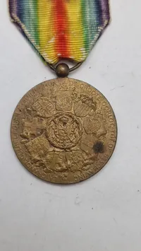 Belgisk Interallied Victory Medal, ww1. Original