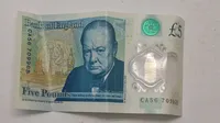 5 punds seddel med motiv af Winston Churchill