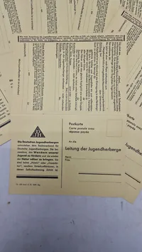 Tyske ww2 papirer fra Deutsche Jugend Herberge. Originale
