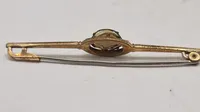 Forgyldt broche, start 1900 tallet
