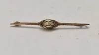 Forgyldt broche, start 1900 tallet