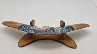 Australsk boomerang med holder, håndmalet