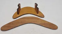 Australsk boomerang med holder, håndmalet