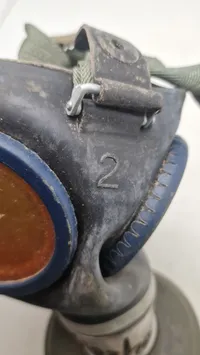 Tysk gasmaske med hylster, ww2. Original