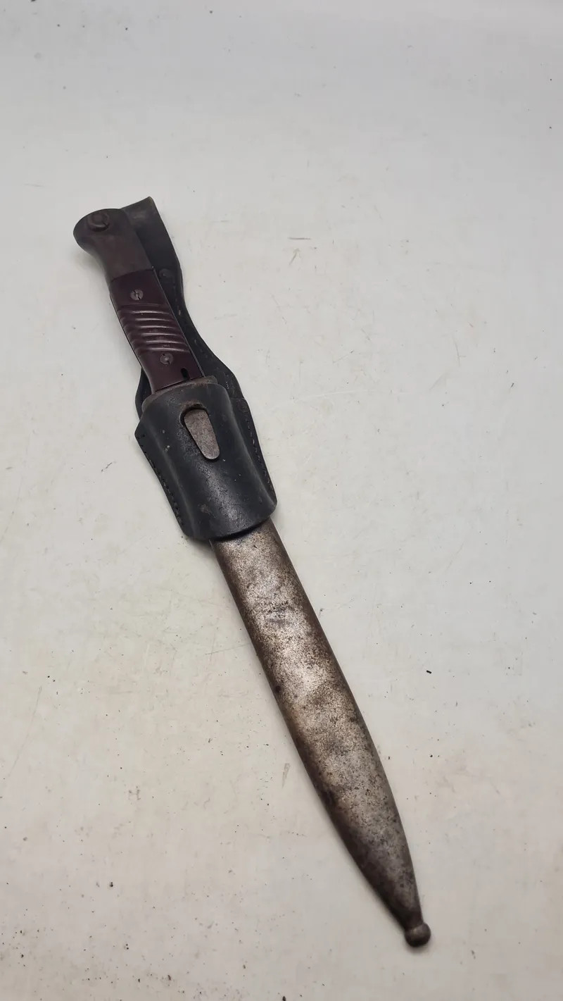 Tysk K98 bajonet, nummerens. Original