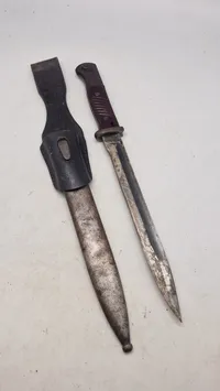 Tysk K98 bajonet, nummerens. Original