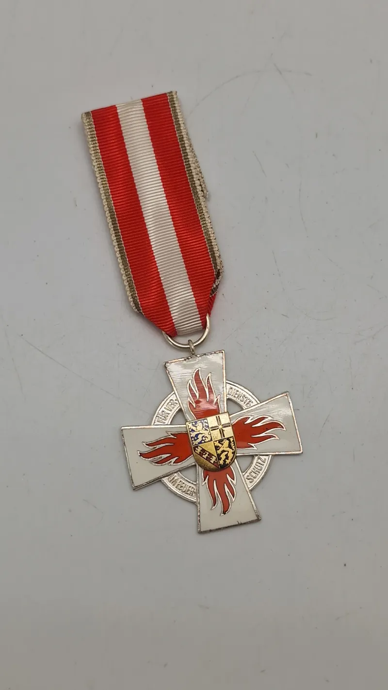 Saarland Feuerwehr-Ehrenzeichen. Original