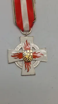 Saarland Feuerwehr-Ehrenzeichen. Original