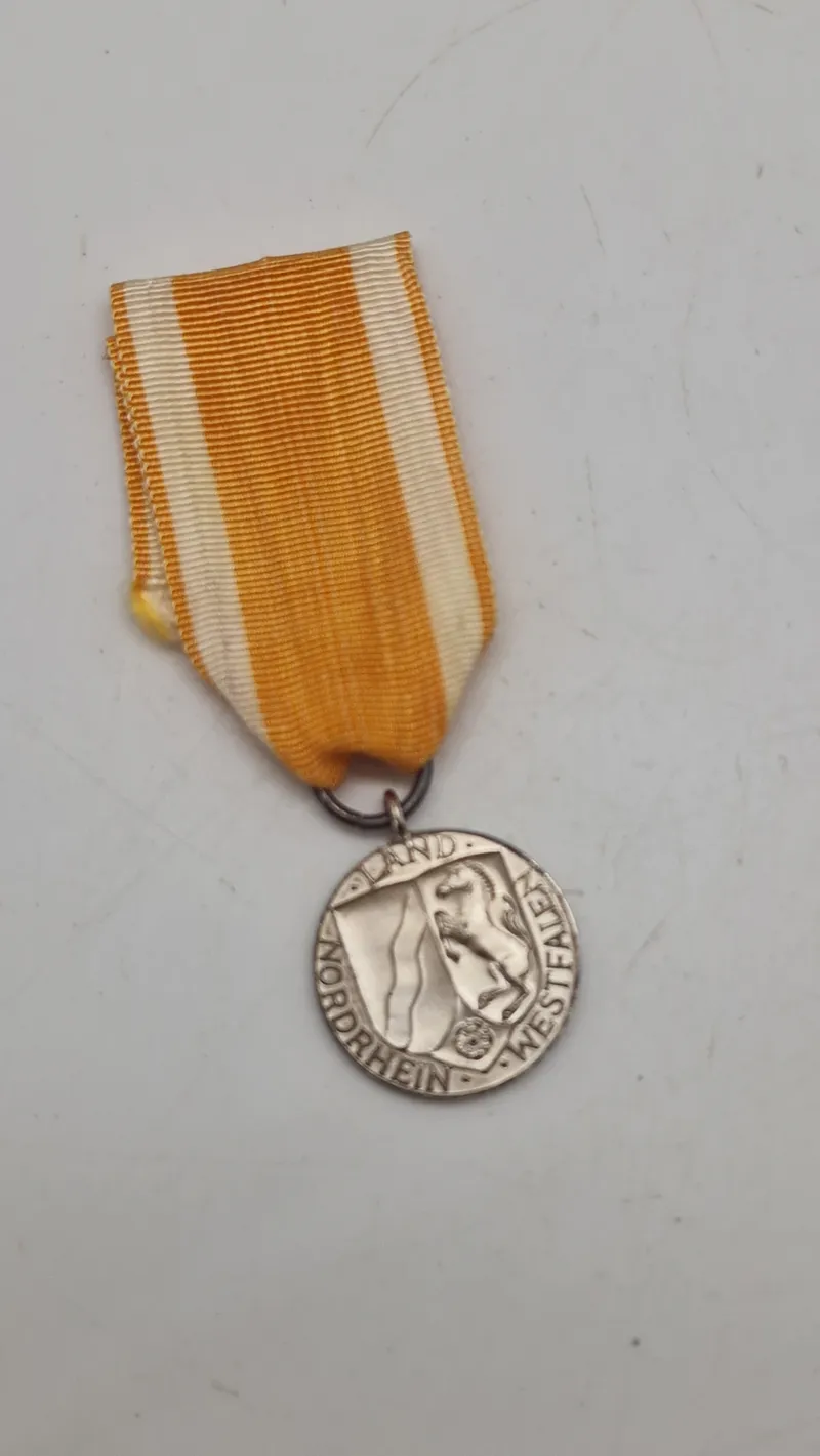 Tysk redningsmedalje fra delstaten Nordrhein-Westfalen. Original