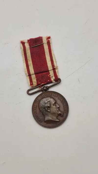 Dansk 1848-50 krigsdeltager medalje. Original