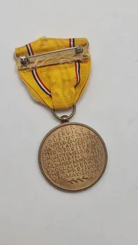 American Defense Service Medal med slutbruch (ww2 udgave). Original