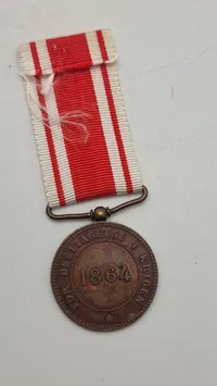 Dansk 1864 krigsdeltager medalje. Original