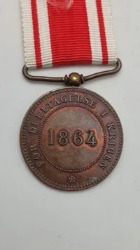 Dansk 1864 krigsdeltager medalje. Original