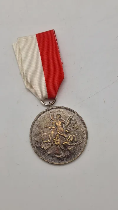 Medaille für Rettung aus Seenot", en tysk redningsmedalje fra Deutsche Gesellschaft zur Rettung Schiffbrüchiger (DGzRS). Original