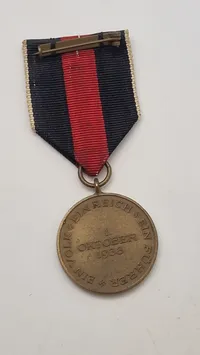 Medaille zur Erinnerung an den 1. Oktober 1938. Original