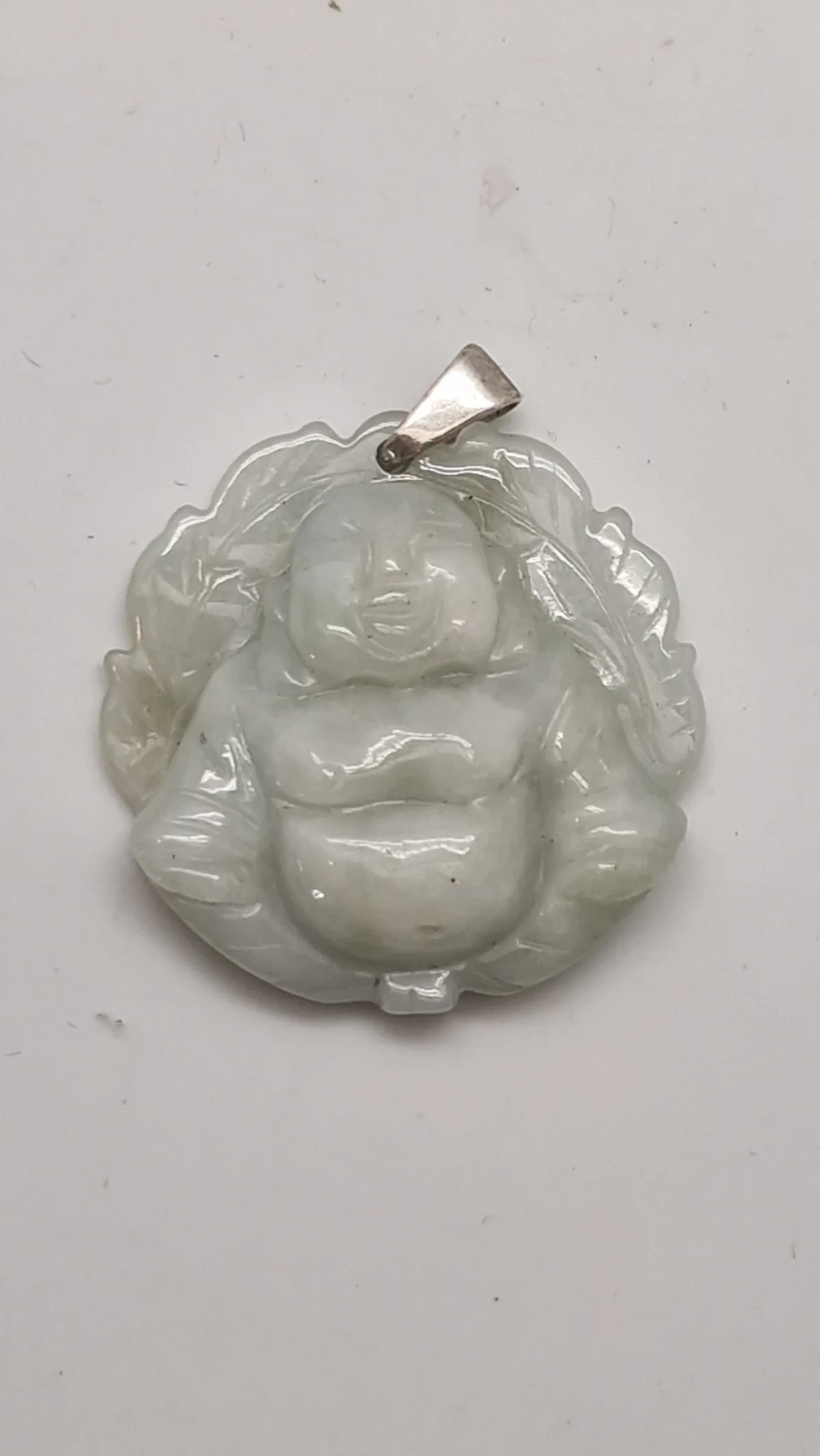 Jade vedhæng  Laughing Buddha
