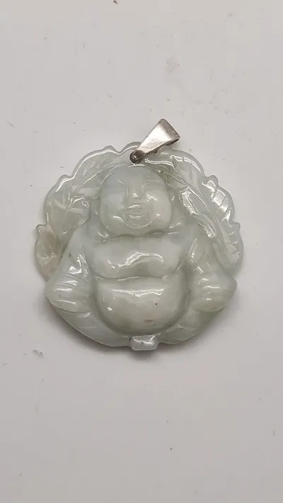 Jade vedhæng  Laughing Buddha