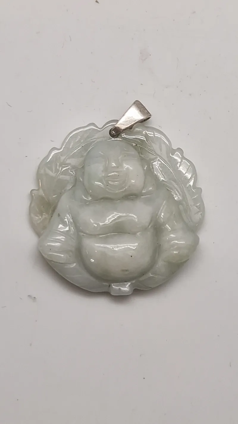 Jade vedhæng  Laughing Buddha