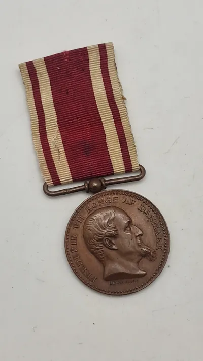 Dansk krigsdeltager medalje fra 1848-50 krigen. Original