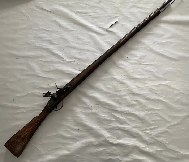 Originalt fransk flintelås gevær - slut 1700 tallet