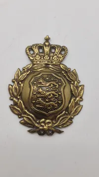 Dansk M/23 hjelmmærke. Original