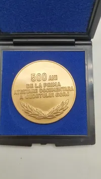 Mindemedalje 500-året for amtet Gorj i Rumænien (1497–1997)