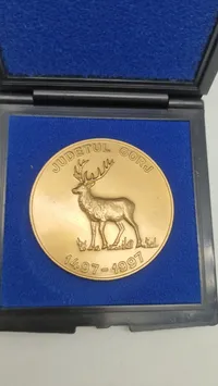 Mindemedalje 500-året for amtet Gorj i Rumænien (1497–1997)