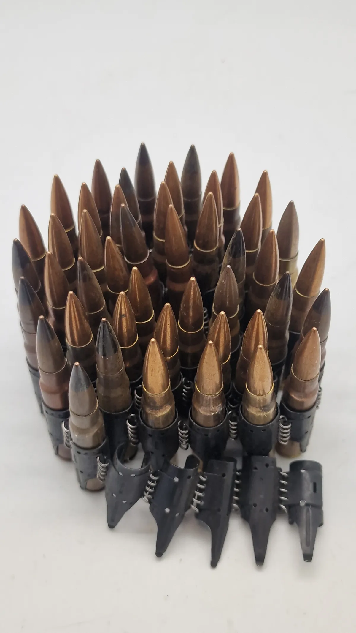 Patronbælte med 45 stk. Deaktiverede ( 8x 57 JS Mauser MG42 WW2)