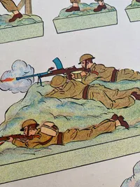 Uudklippede legetøjssoldater i M/44 stil