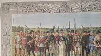 Stort billede med det danske hjemmeværn gennem tiderne