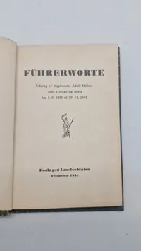 Eks af “Führerworte” original D.N.A.S.A.P. propaganda